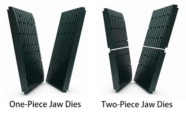 One-Piece VS Two-Piece Jaw Dies One-Piece VS Two-Piece Jaw Dies